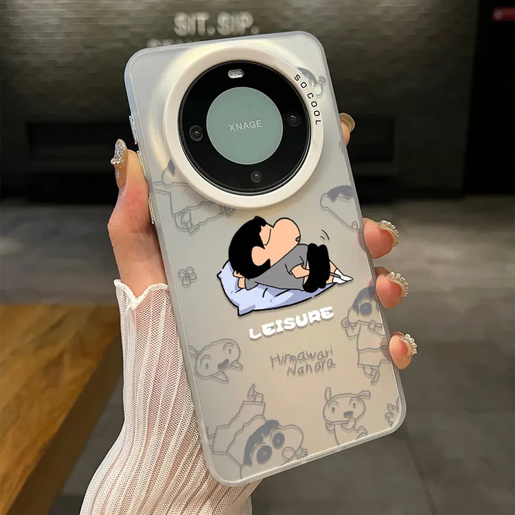 慵懒的蜡笔小新适用华为mate80promax手机壳mate70air男女60外壳
