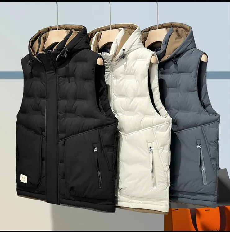 活帽男秋冬季潮流宽松帅气保暖男Y-39马甲