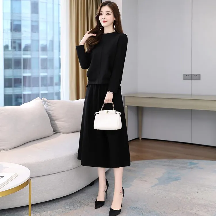 2024春季新款大码女装连衣裙时尚气质微胖减龄显瘦遮肉两件套裙子