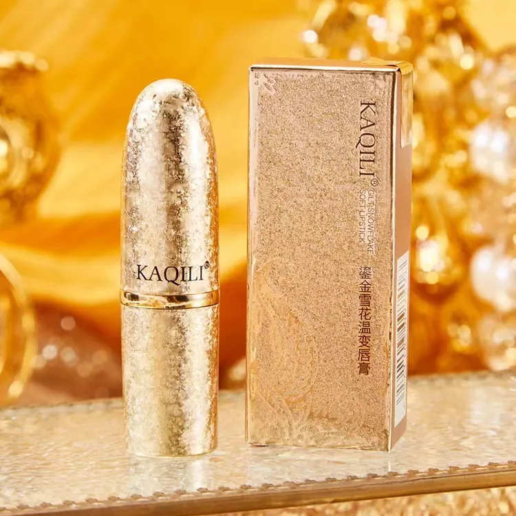 【二合一】卡琪丽千人千色鎏金润唇膏口红温感变色补水防干裂淡唇纹