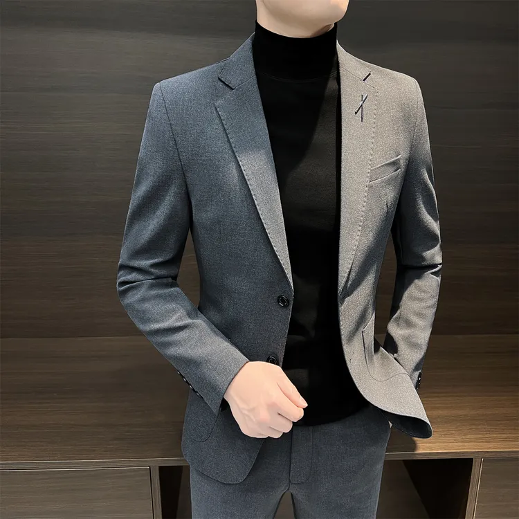韩系高智男士西装套装秋季商务正装休闲西服外套男款爆款2025新款