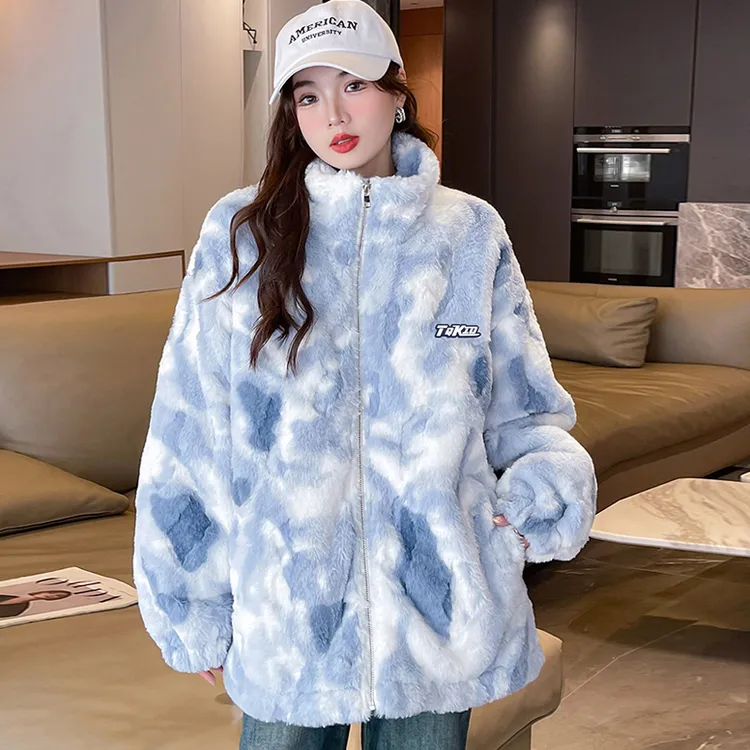 美式加绒加厚棉服女2025年冬季新款高级学生宽松休闲保暖棉衣外套