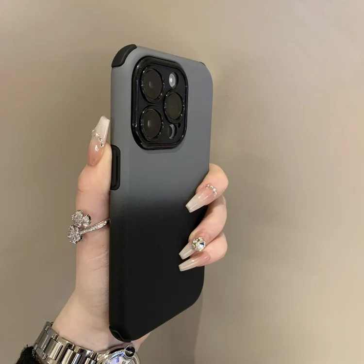 灰黑色适用苹果配件promax手机壳iPhone全包12/14pro青苹果手机壳