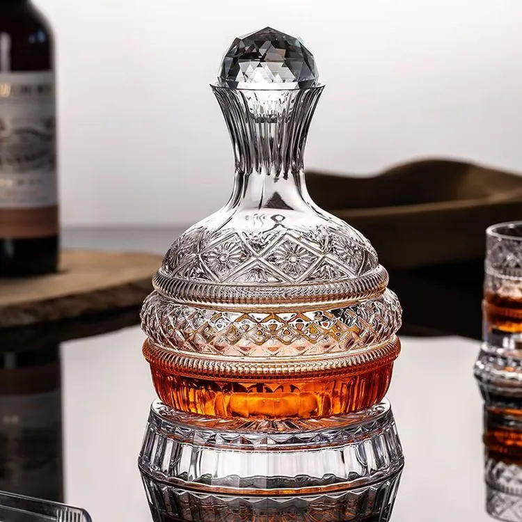 醒酒器红酒杯葡萄酒醒酒器轻奢家用客厅旋转醒酒器快速专用醒酒器