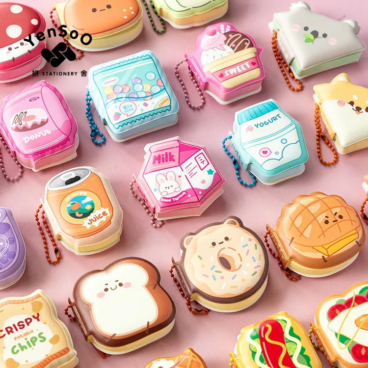 造型口袋本减压便利贴豆豆本子学生便携办公备忘记事可黏贴便签贴