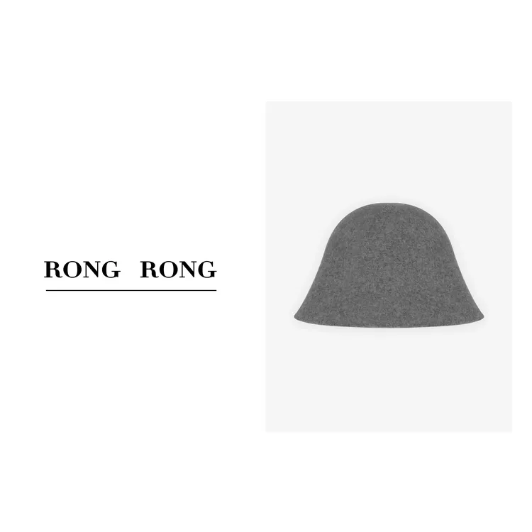 溶溶RONGRONG 绵羊毛秋冬日常百搭休闲显脸瘦渔夫帽ZZ36495