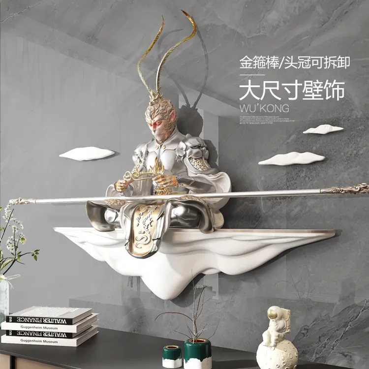 斗战胜佛装饰品大气墙面挂件孙悟空立体浮雕画客厅玄关高端装饰画