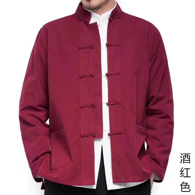 中国风唐装男上衣休闲男装中式春秋青年中老年冬季外套居士服潮牌