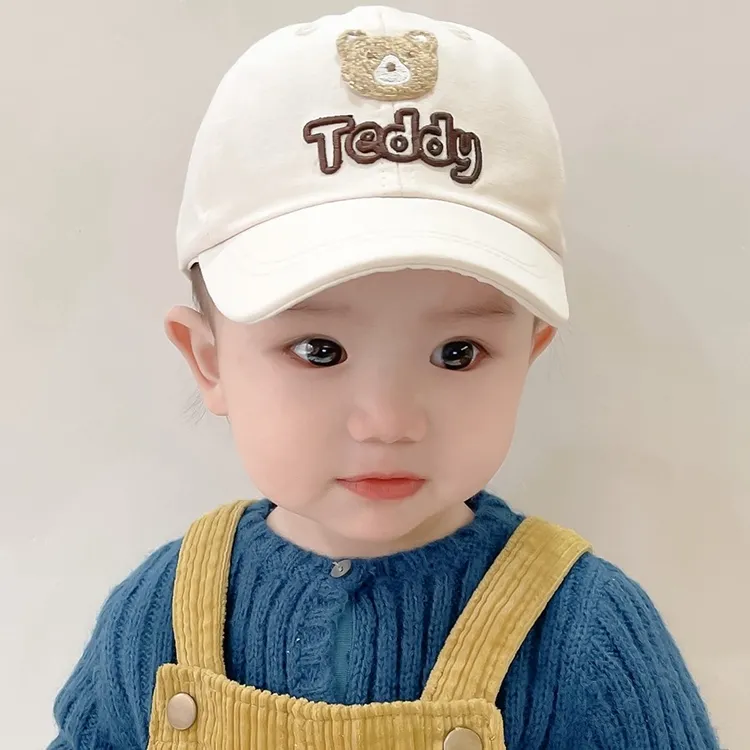 宝宝帽子春秋季男童棒球帽幼童薄款可爱萌防晒女童遮阳儿童鸭舌帽