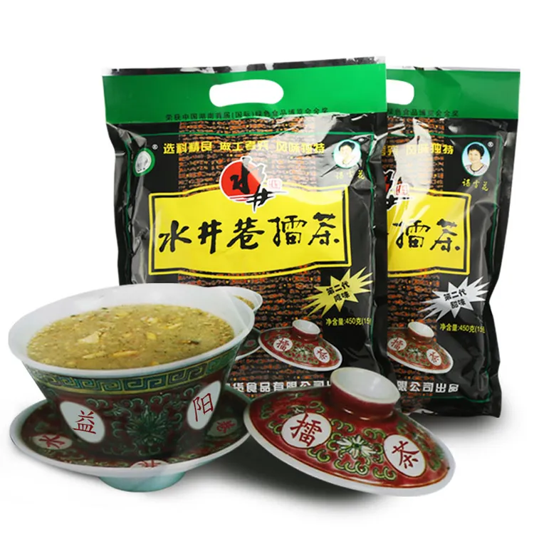 水井巷第二代甜味擂茶450g湖南益阳特产安化擂茶粉早餐代餐冲饮品