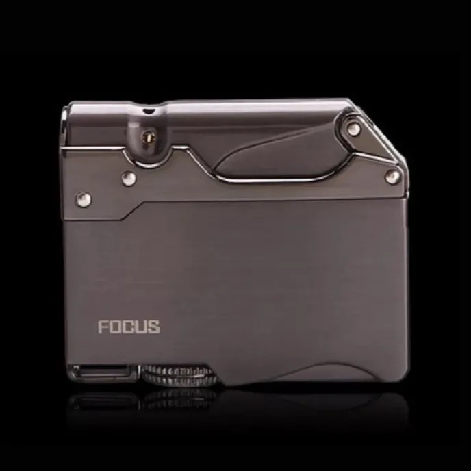 新潮流个性坦克点头电子防风充气直冲免费刻字送男友礼品打火机