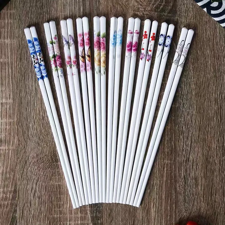 陶瓷筷子耐高温筷子亲子筷子创意中式易清洗筷子酒店筷子亲子餐具