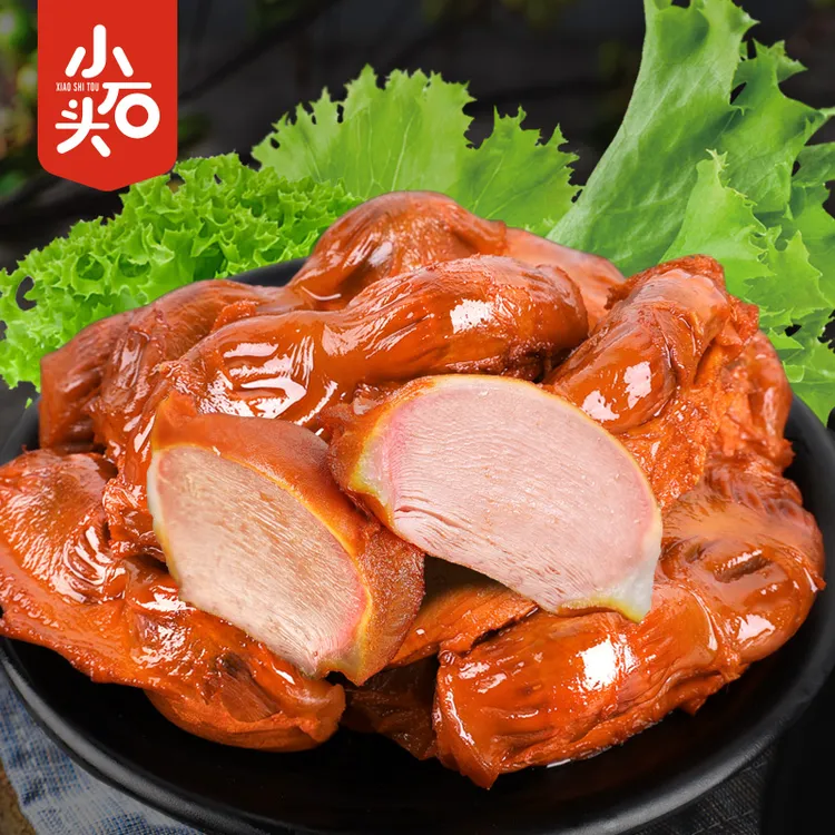 解馋休闲小吃小石头卤味鸭胗鸭肫宵夜零食传统酱卤即食115克/袋