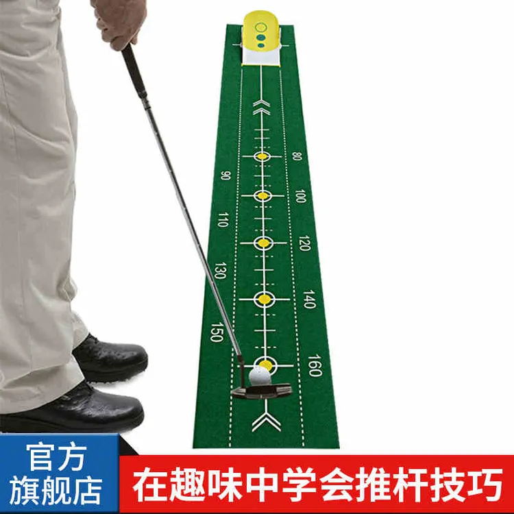 凯盾推杆练习器模拟果岭练习毯办公室家用迷你室内高尔夫套装golf