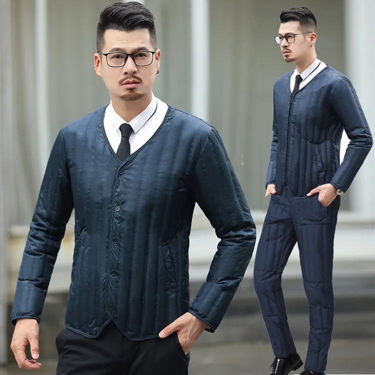 羽绒内胆男士轻薄2025新款正品中老年内穿加厚爆款羽绒服男款反季