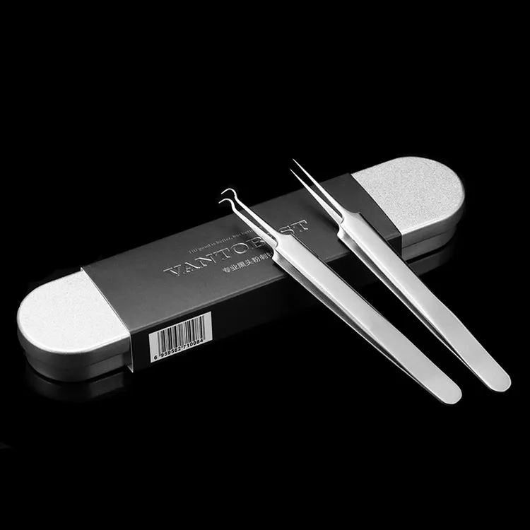 VANTOBEST粉刺针黑头针尖头 细胞夹挤痘痘黑头工具暗疮粉刺夹神器