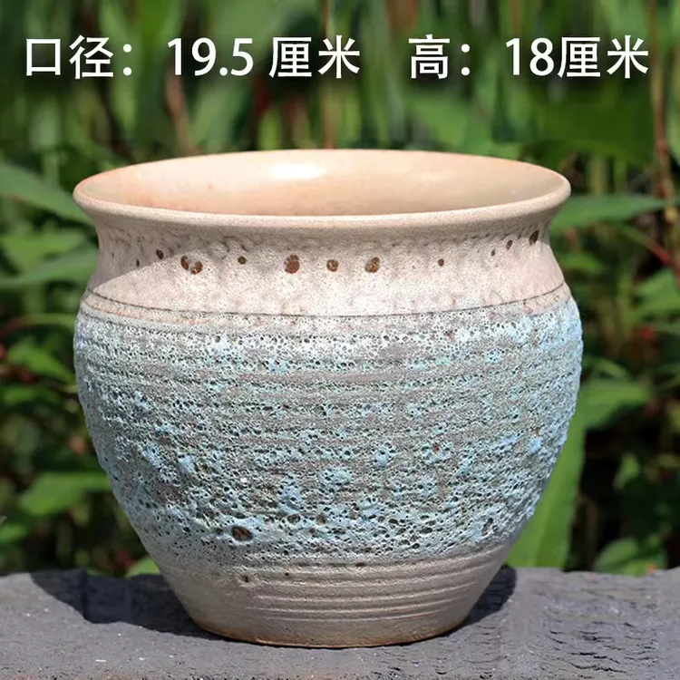 多肉花盆粗陶素烧陶瓷特价室内透气肉肉盆栽特大口径花盆清仓批发