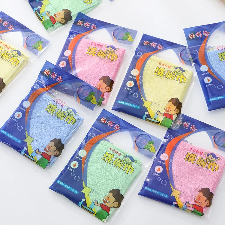 油利除26*26木质不沾油家用洗碗巾厨房抹布除油不粘油碗布吸水