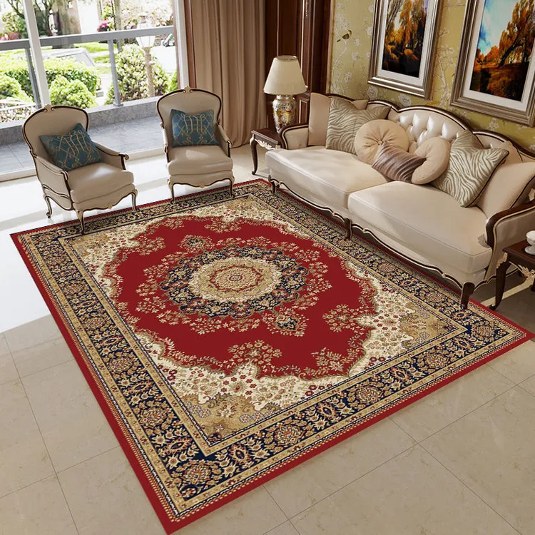 熙悦地毯 欧式客厅大地毯 卧室厨房 榻榻米垫 玄关毯古典美式风格
