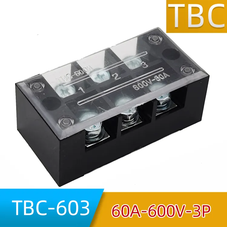 TBC-6003固定端子板接线排大电流接线端子接线排阻燃接线盒纯铜