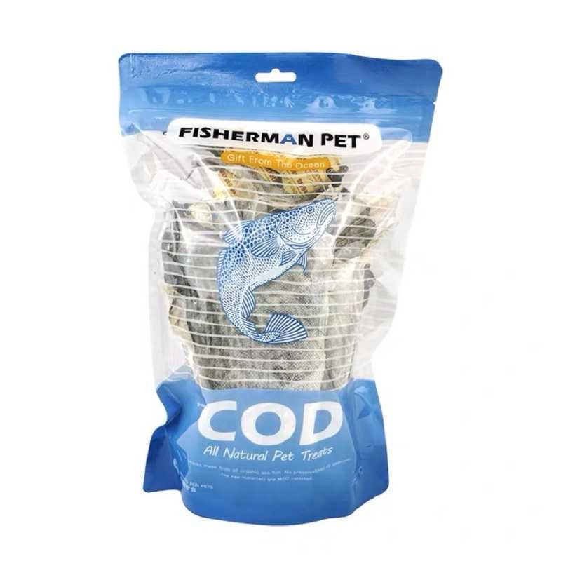 FISHERMAN PET 鳕鱼皮  整包200G 三文鱼皮  磨牙洁齿 健康毛发