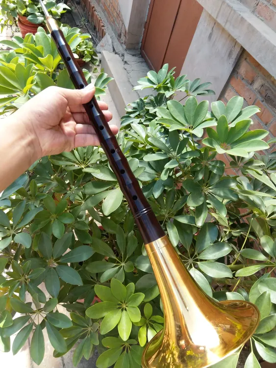 民族乐器唢呐专业演奏唢呐黑檀木大G调唢呐