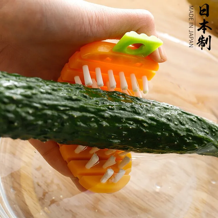 【Sungsa】厨房果蔬刷弯曲清洁刷 水果蔬菜清洁刷子 胡萝卜刮皮神器