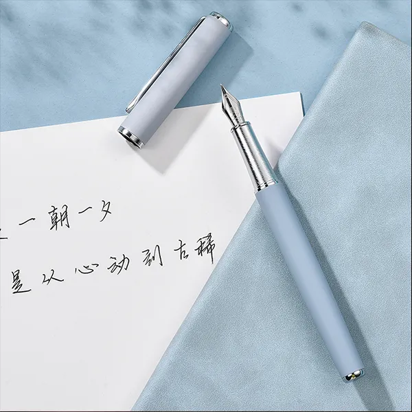 弘典钢笔523莫兰迪练字女生复古男学生书写成人送礼盒墨囊定刻字