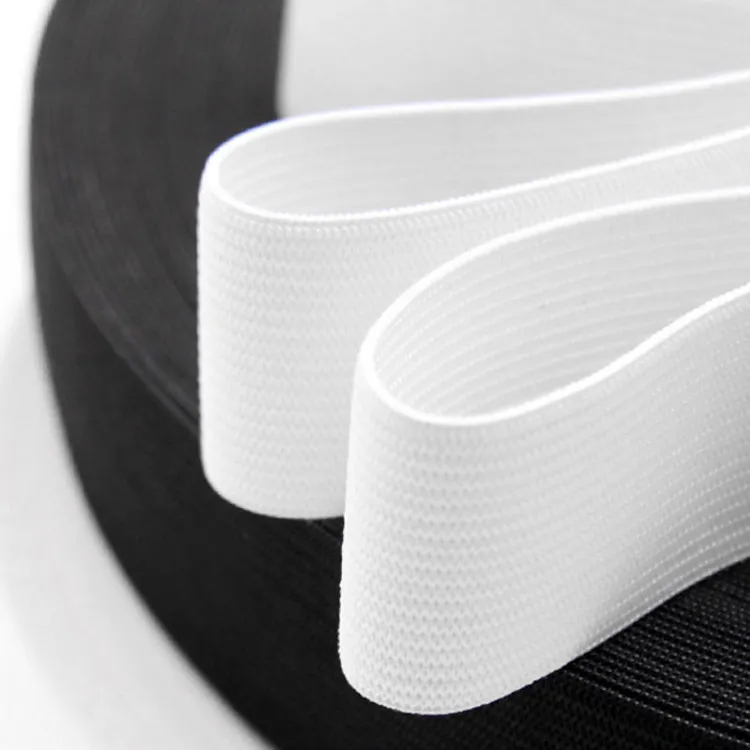 高弹力加厚扁宽松紧带橡皮筋裤子家用黑白色弹力松紧带辅料耐用