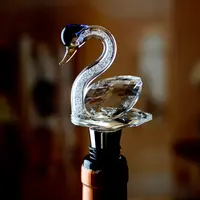 可爱红酒瓶塞天鹅酒塞葡萄酒塞水晶球酒具塞子小熊酒塞防尘