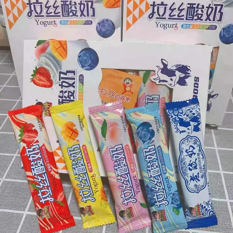 拉丝酸奶1盒水果味混合装连云港发货