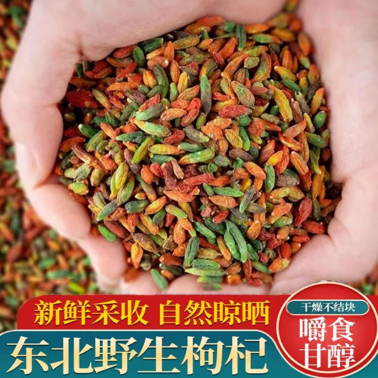 长白山野枸杞子正宗原产地精选青红枸杞滋补泡酒泡水净重250克
