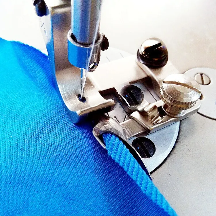 进口全钢F502弧形卷边压脚 真丝雪纺面料0.3卷边器下摆包边筒拉筒