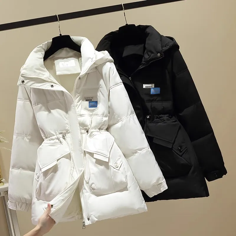 雪中飞衣女2023年新款宽松韩版冬季炸街小个子收腰外套ins潮