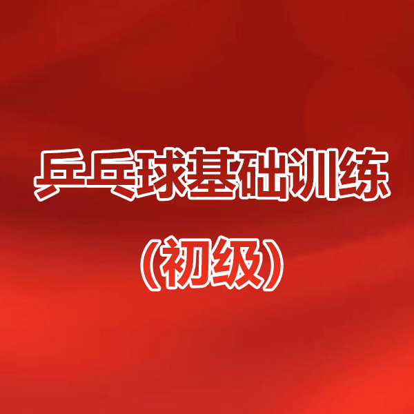 乒乓球基础训练线上视频课（初级）