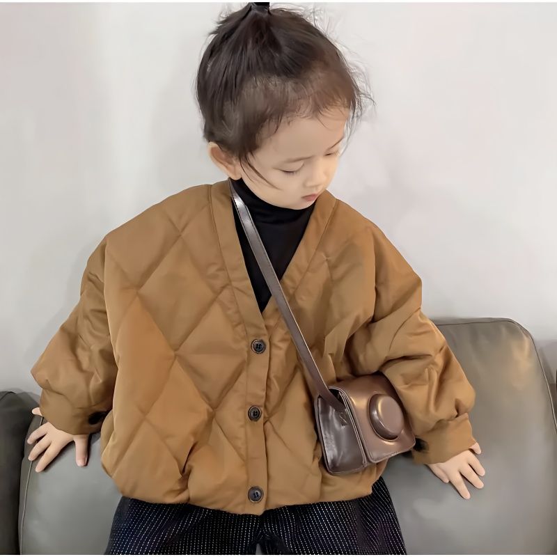 童装男女童秋冬新款加厚棉服韩版时尚儿童网红洋气棉服中小童外套
