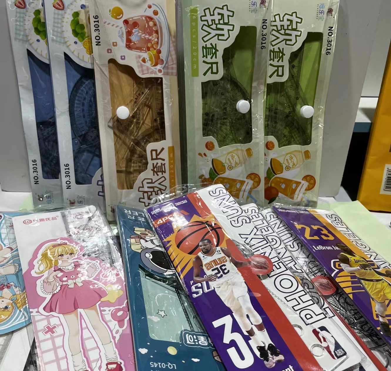 学生用尺十件套不挑款-YZ文具