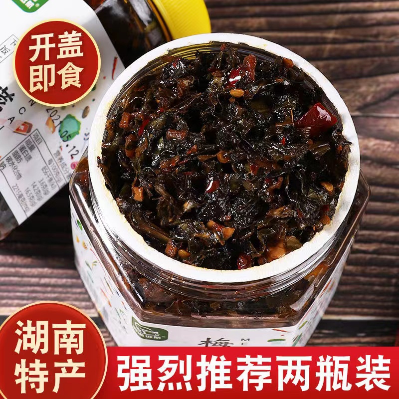 正宗香辣梅干菜下饭菜开味湖南特色外婆菜佐餐咸菜拌饭酱梅菜即食