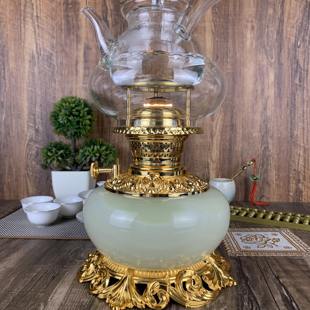 透淡绿玉石空气茶炉煮水煮茶