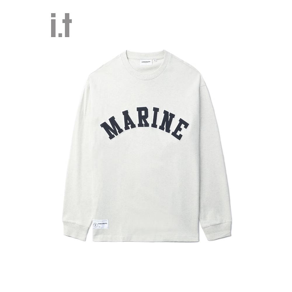 :CHOCOOLATE it 男装圆领长袖T恤2024春季新款清爽活力上衣1465XS