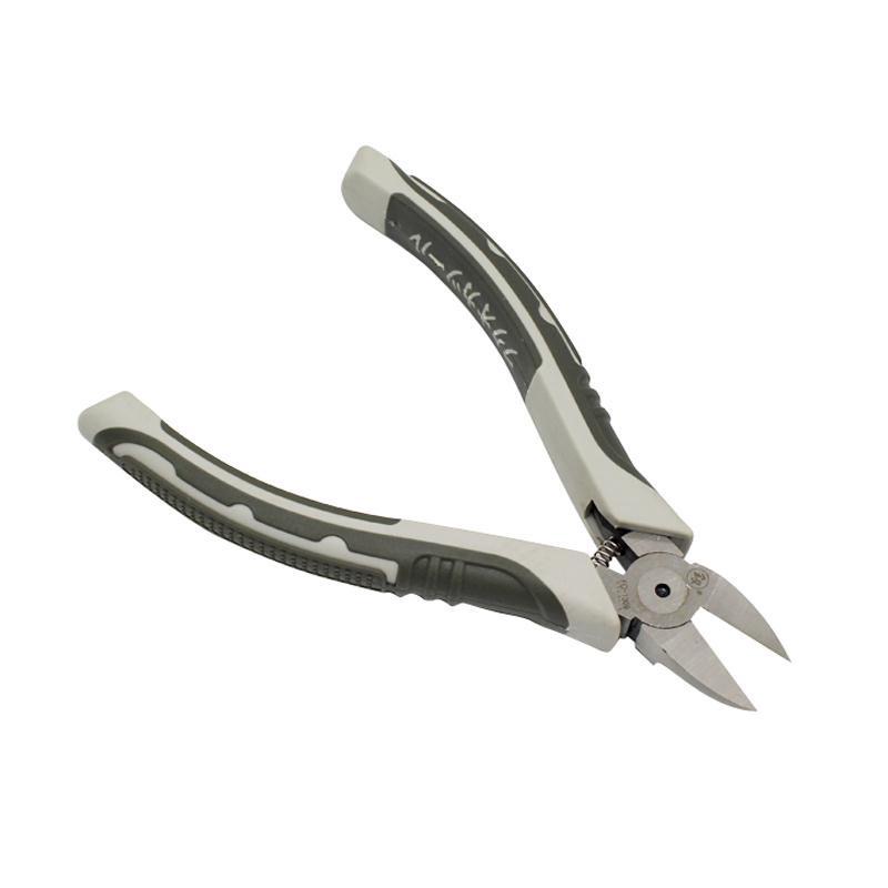 [鑫逸佳]日本福冈工具水口钳高达水口剪6寸平口剪 剪塑料斜口钳