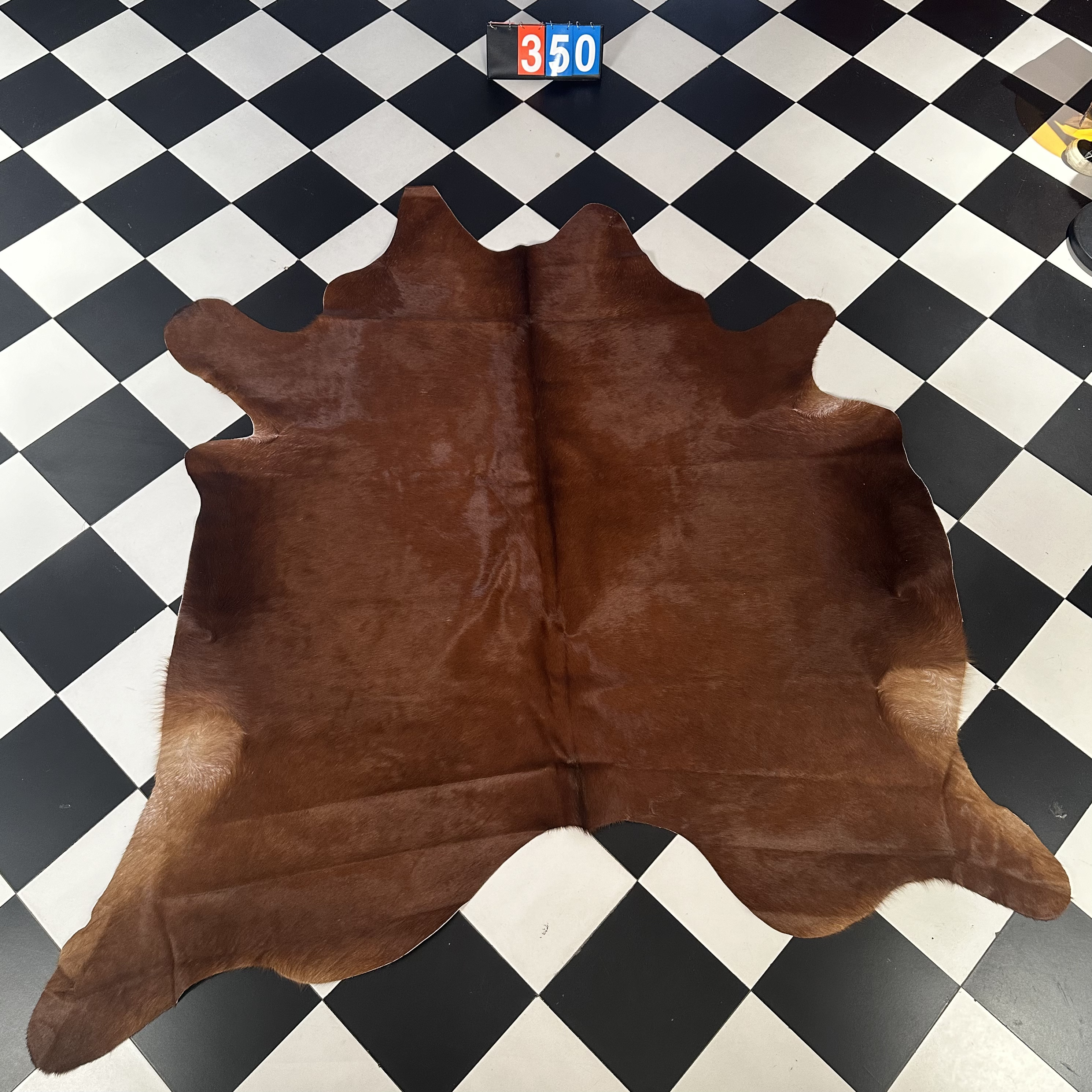 【本尼家】Q350 215*215巴西进口整张牛皮地毯轻奢