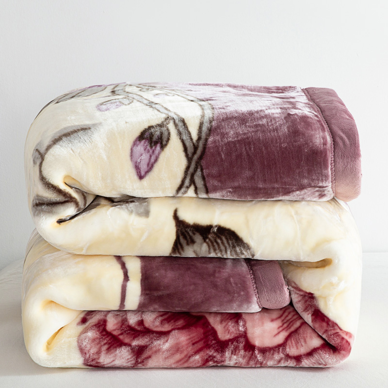 【超厚九斤】拉舍尔毛毯双层加厚冬季婚庆毯秋冬被子珊瑚绒毯学生毯