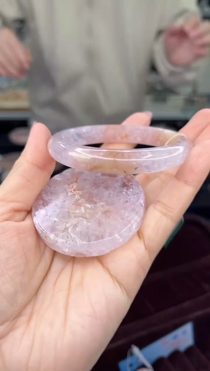 【闪购商品】石英质玉手镯未镶嵌54圈口（赠品镯心）6205028