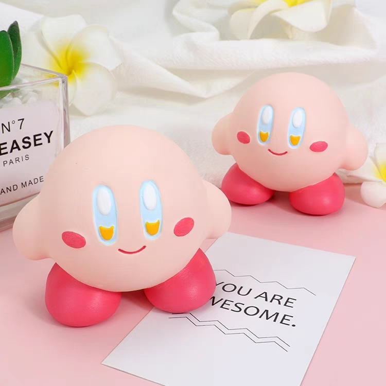 3D款星之卡比优质香薰石膏娃娃diy涂鸦手办摆件绘画涂色儿童玩具