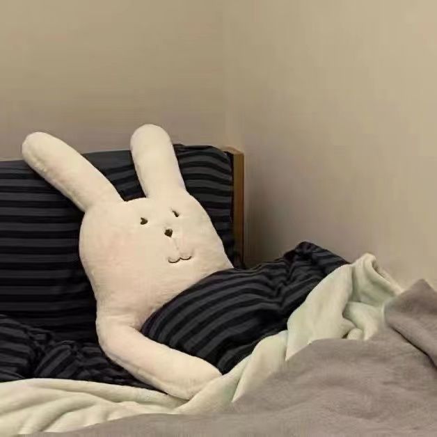 睡眠安抚毛绒公仔大白兔子睡觉抱枕玩具玩偶可爱治愈系生日礼物