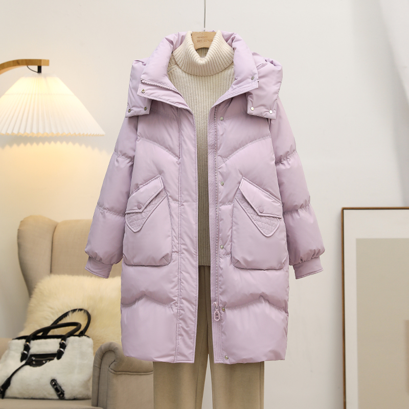 2025冬季棉衣女大码中长款新款棉服棉袄外套加厚防风保暖棉服外套