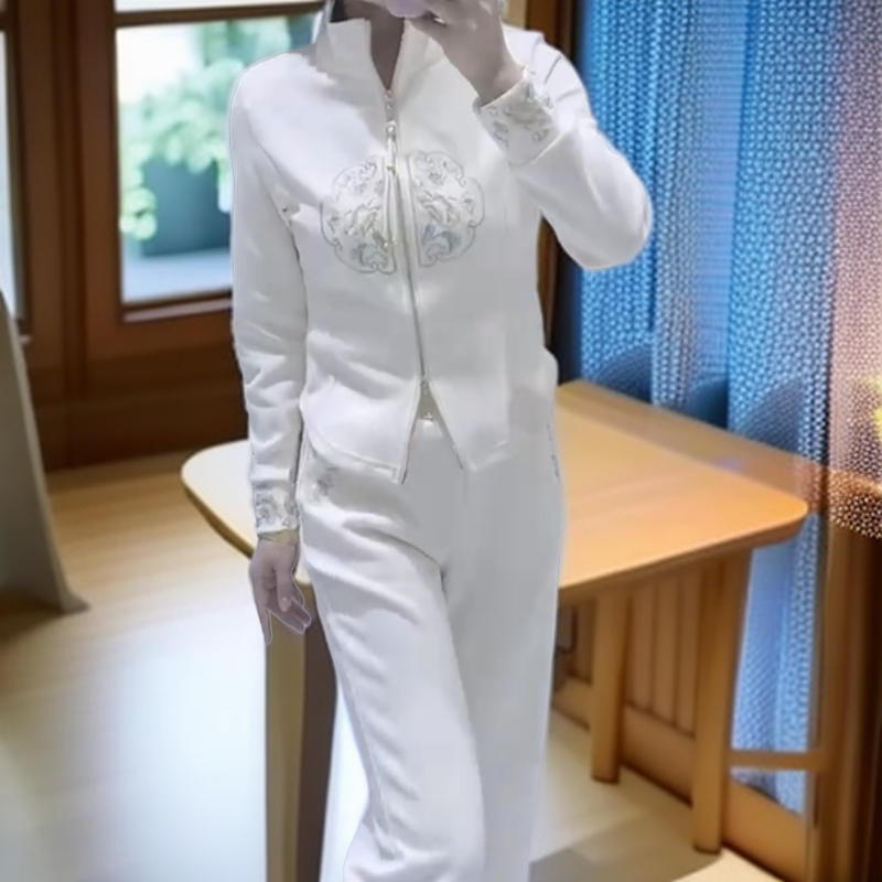 套装气质长袖时尚秋季修身显瘦休闲洋气