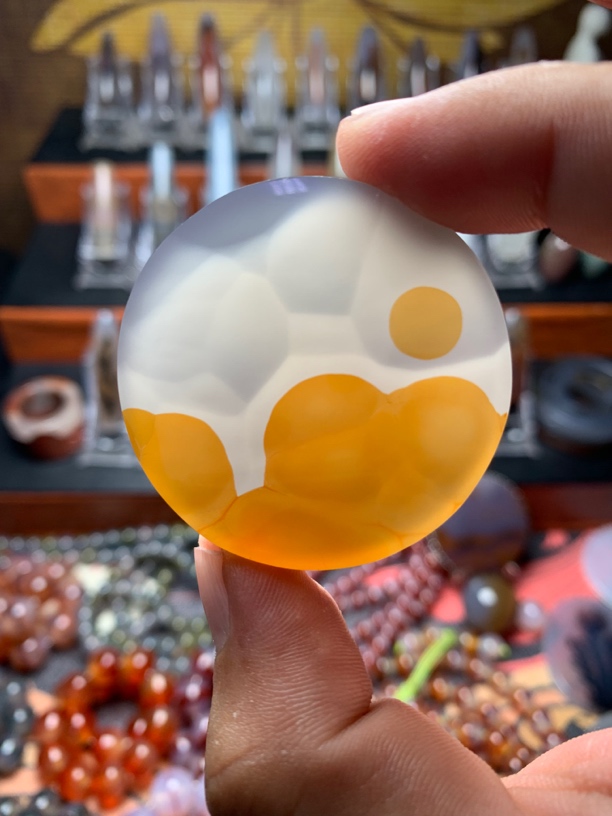 天然玛瑙旭日东升