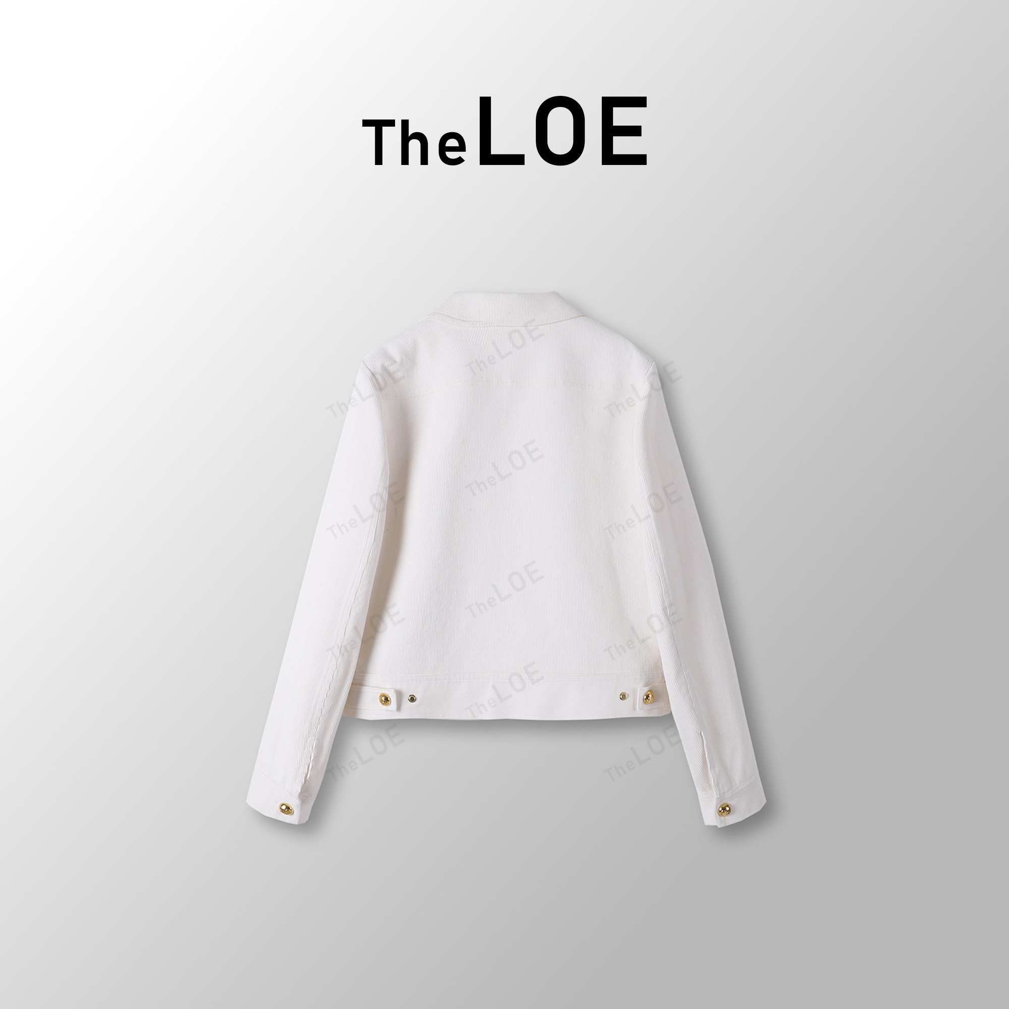 TheLOE/2.23篙品百分棉金扣休闲夹克外套#01.04W-G1333